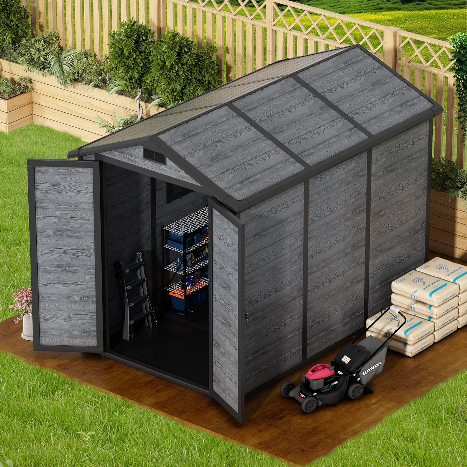 8.7x5.5+Ft+Resin+Storage+Shed,